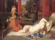 Jean Auguste Dominique Ingres Oadlisque with Female Slave (mk04) oil painting on canvas